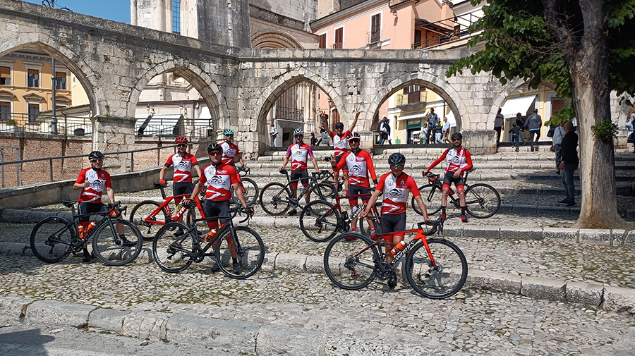 Ciclisti del Pollino in trasferta nel Parco della Majella