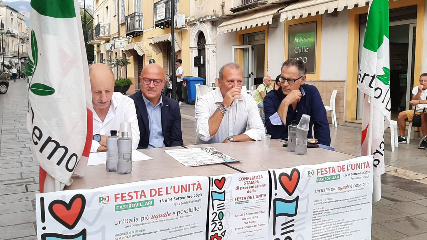 Confronto e dibattito con la città: Castrovillari si prepara alla Festa dell’Unità