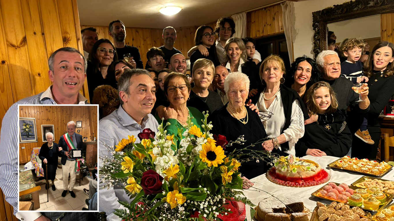 Elvira Belsito centenaria nel giorno del’Epifania: gli auguri del sindaco Lo Polito