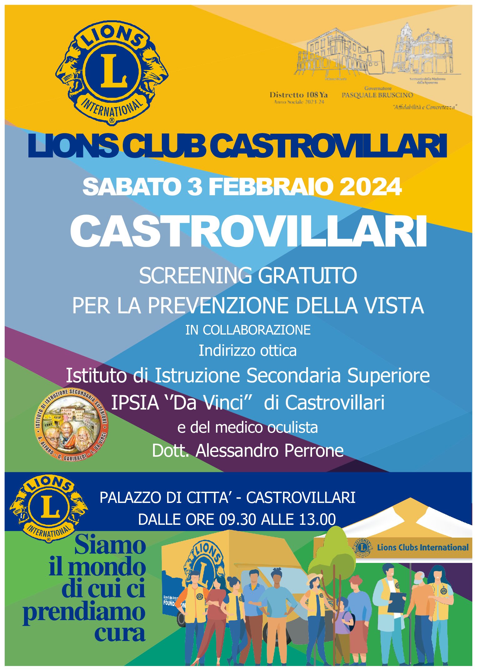 Castrovillari, domani screening gratuito della vista