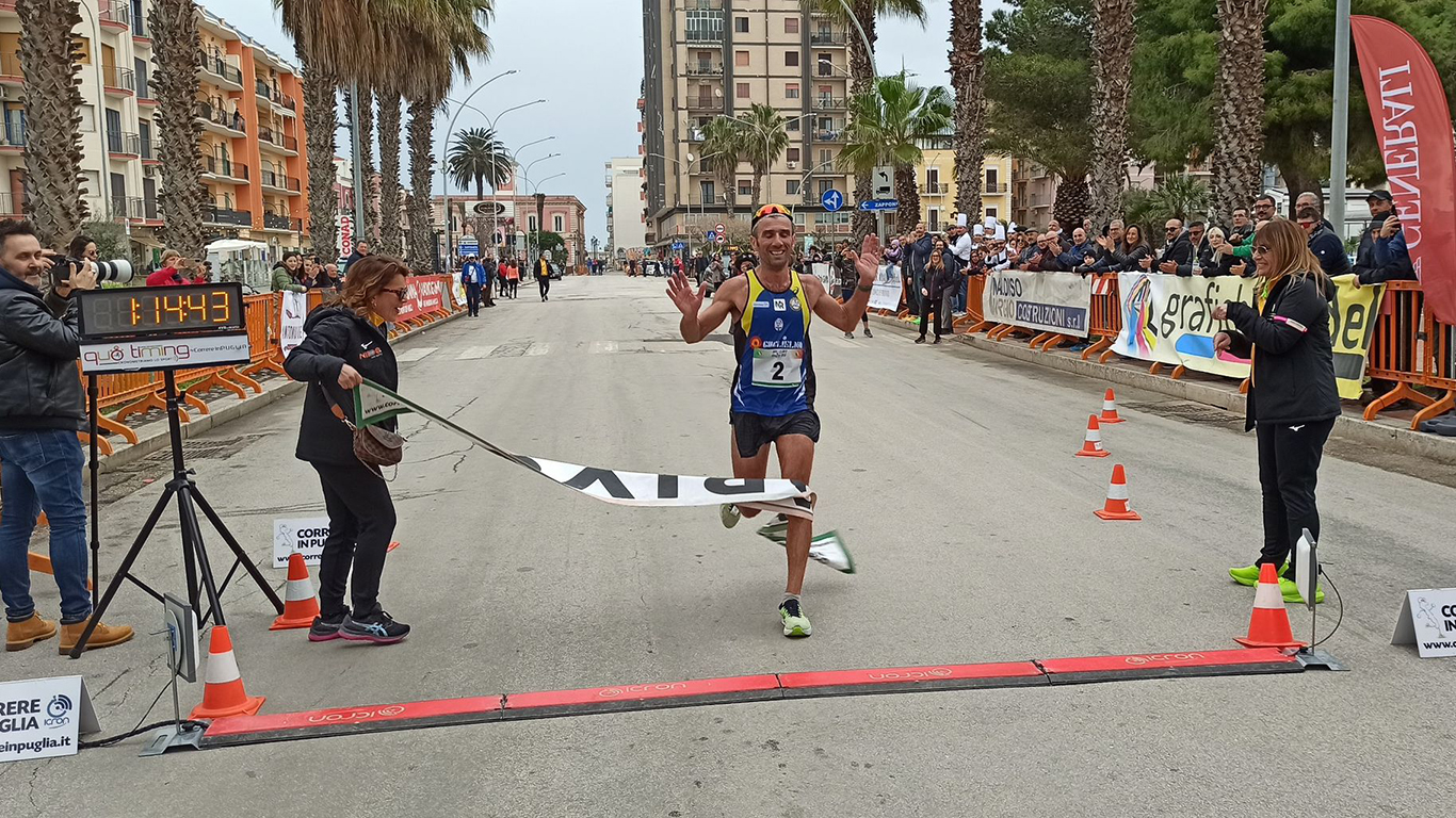 Mezza maratona: Mimmo ricatti vince in Puglia e si prepara per i campionati italiani